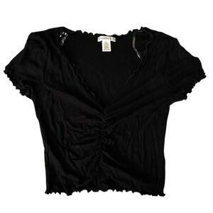 NEW Bozzolo • Ribbed Ruched Crop Top